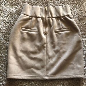 AKIRA Dusty Pink Suede Skirt S